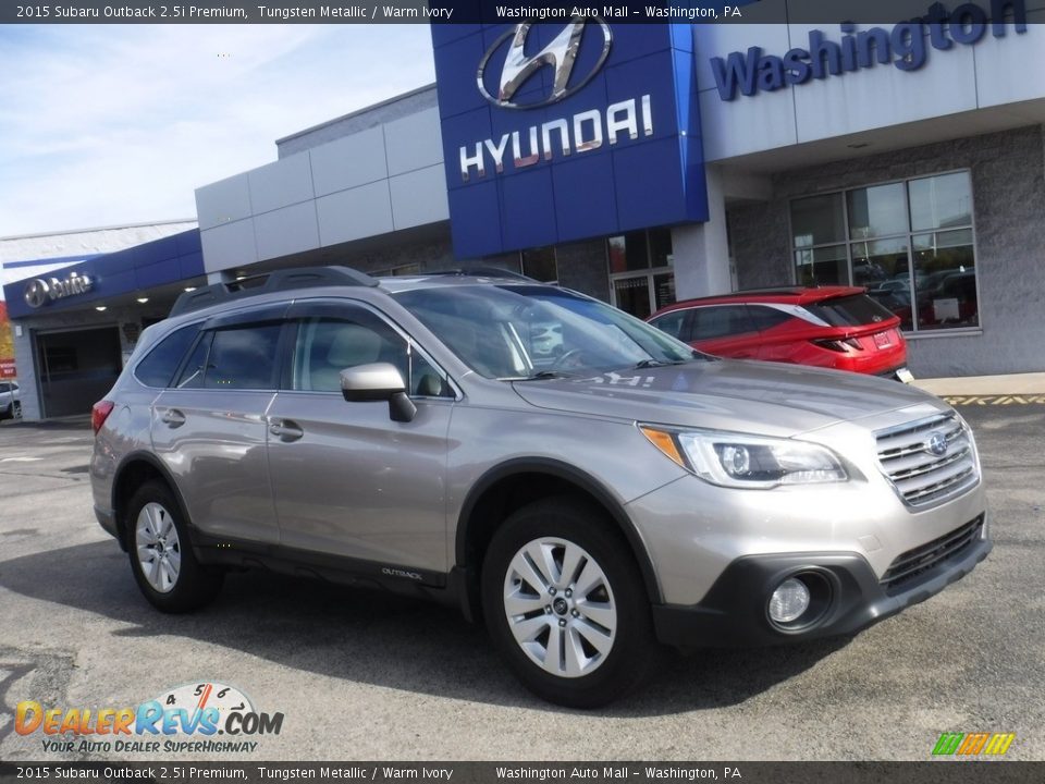 2015 Subaru Outback 2.5i Premium Tungsten Metallic / Warm Ivory Photo #1