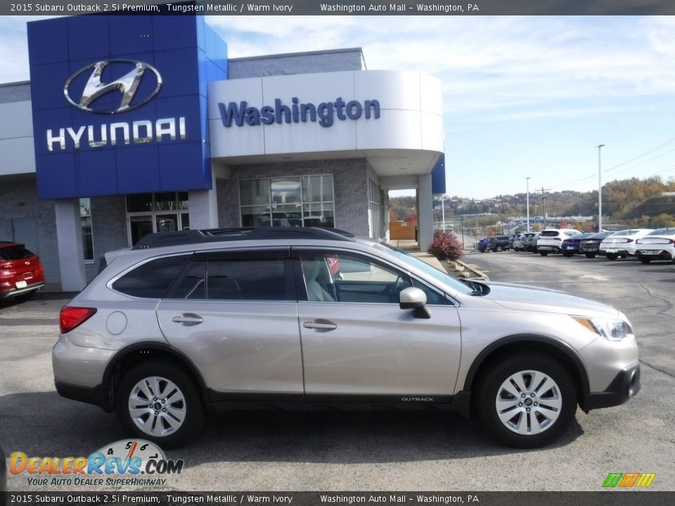 2015 Subaru Outback 2.5i Premium Tungsten Metallic / Warm Ivory Photo #2