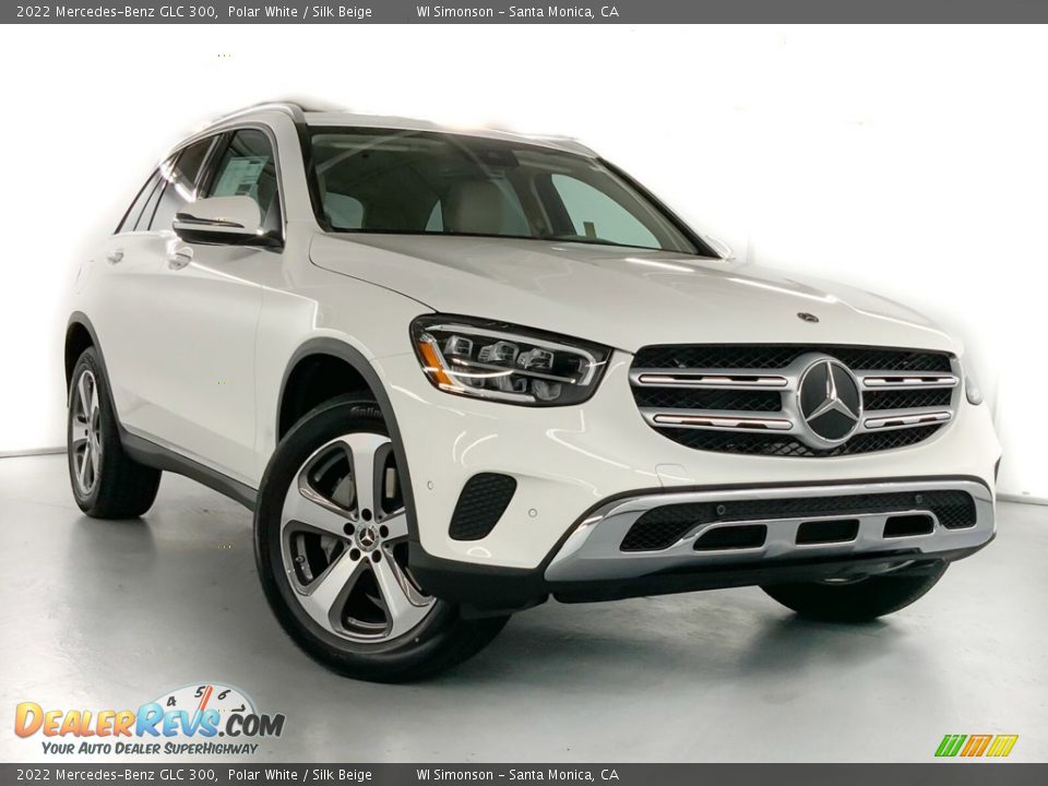 2022 Mercedes-Benz GLC 300 Polar White / Silk Beige Photo #2