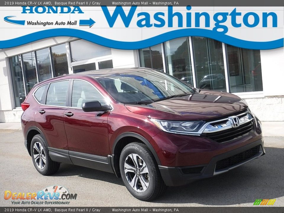 2019 Honda CR-V LX AWD Basque Red Pearl II / Gray Photo #1