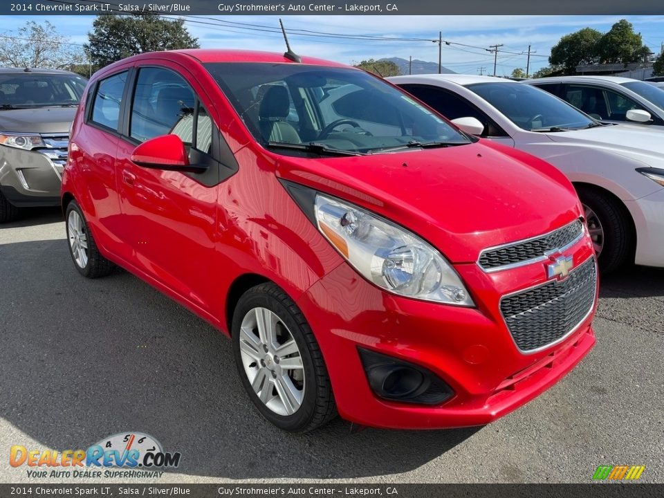 2014 Chevrolet Spark LT Salsa / Silver/Blue Photo #1