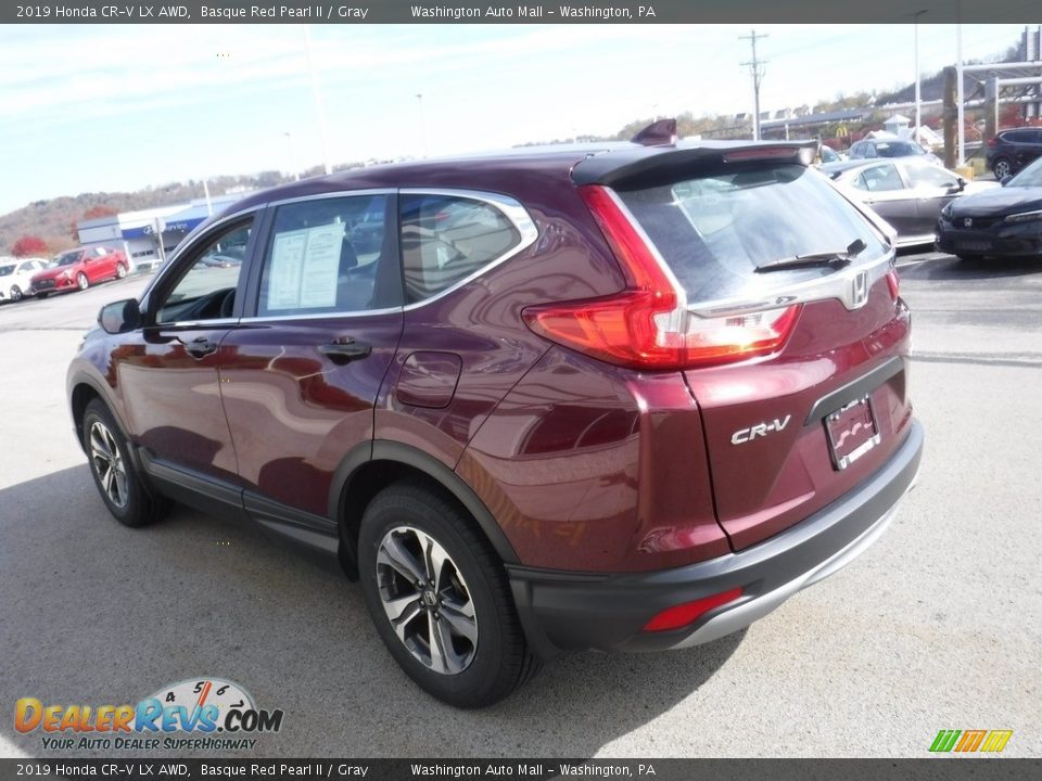 2019 Honda CR-V LX AWD Basque Red Pearl II / Gray Photo #7