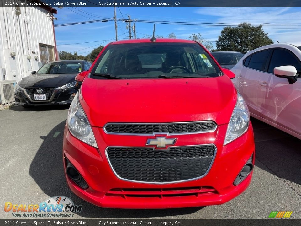 2014 Chevrolet Spark LT Salsa / Silver/Blue Photo #2