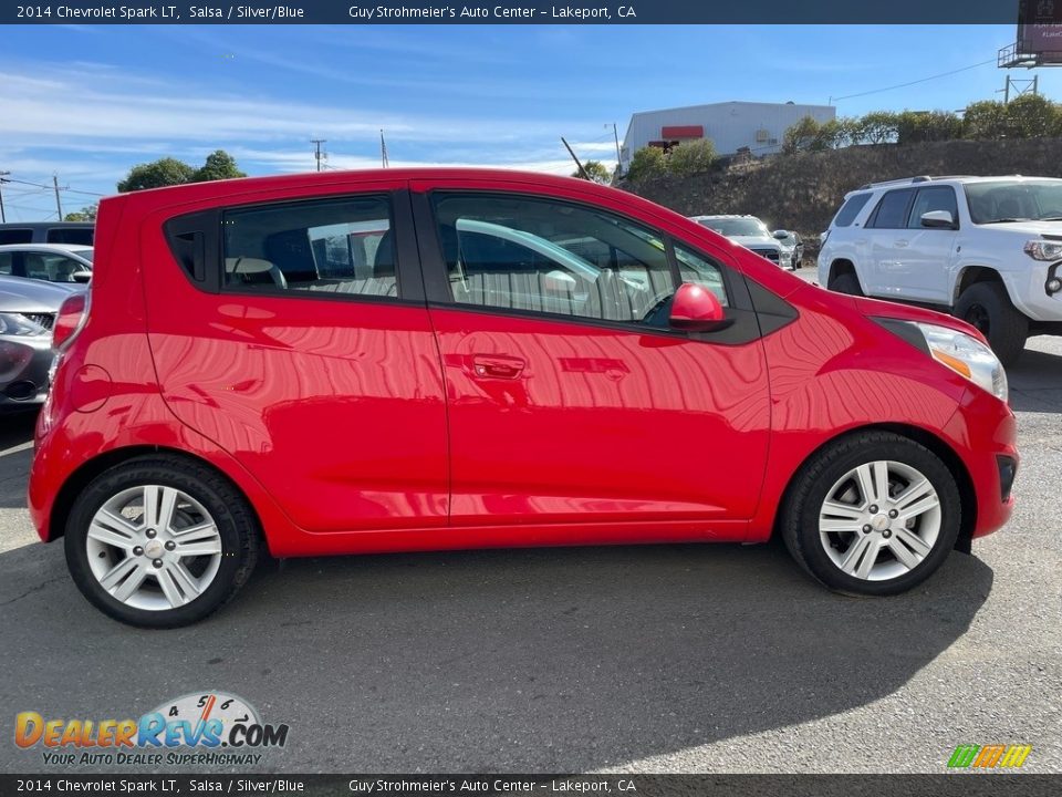 2014 Chevrolet Spark LT Salsa / Silver/Blue Photo #3