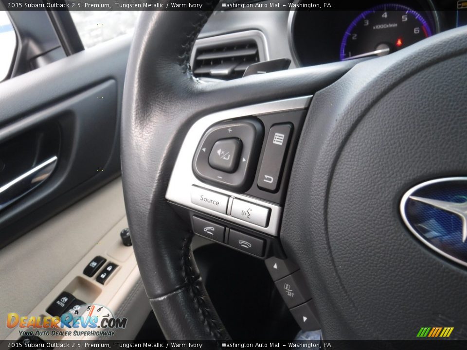 2015 Subaru Outback 2.5i Premium Steering Wheel Photo #26