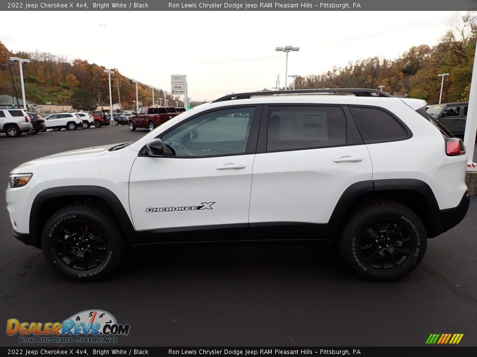 2022 Jeep Cherokee X 4x4 Bright White / Black Photo #2