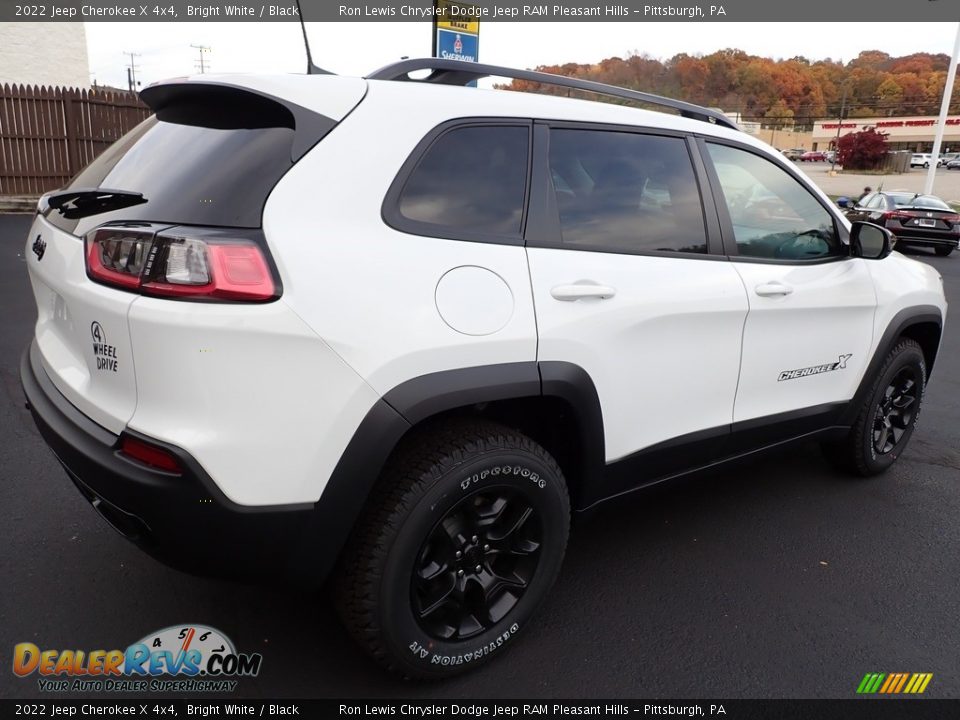 2022 Jeep Cherokee X 4x4 Bright White / Black Photo #6