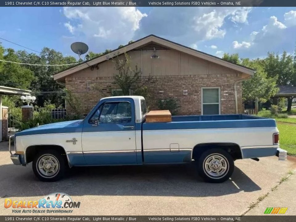 Light Blue Metallic 1981 Chevrolet C/K C10 Silverado Regular Cab Photo #1