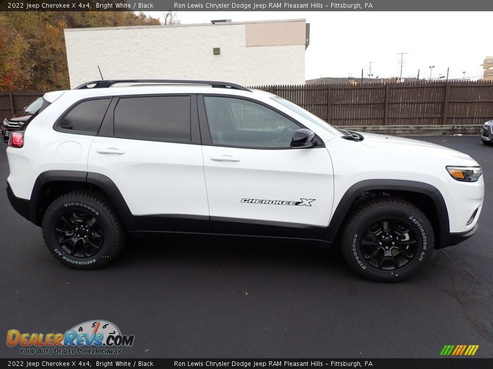 2022 Jeep Cherokee X 4x4 Bright White / Black Photo #7