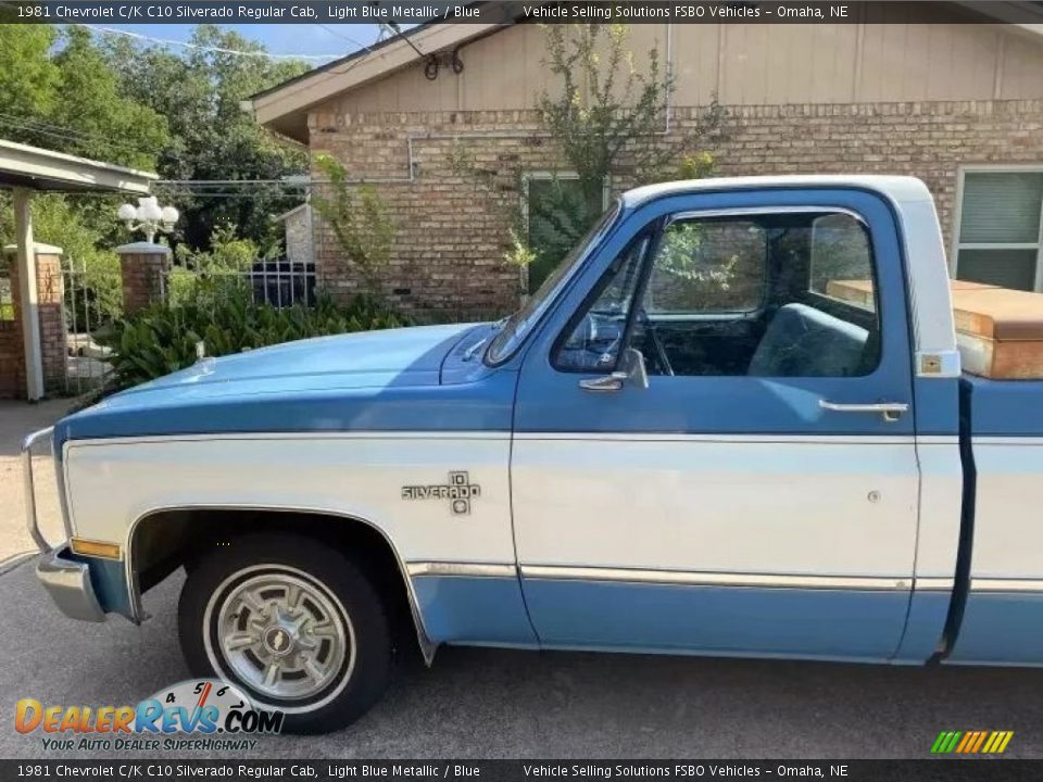 Light Blue Metallic 1981 Chevrolet C/K C10 Silverado Regular Cab Photo #2