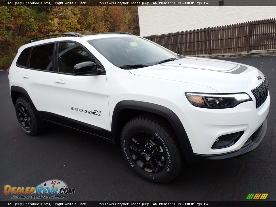 2022 Jeep Cherokee X 4x4 Bright White / Black Photo #8