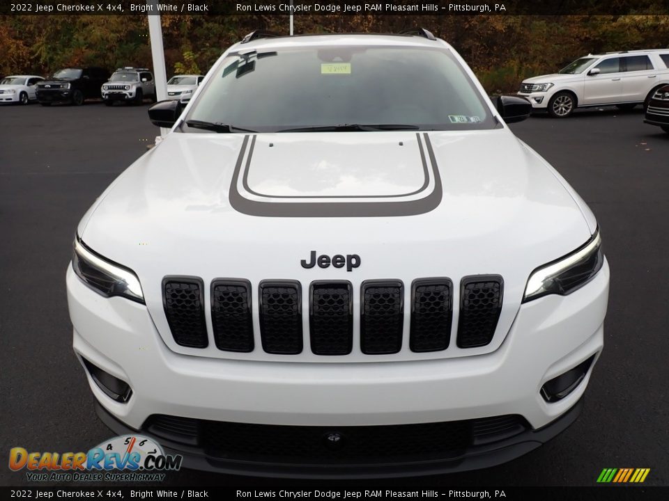2022 Jeep Cherokee X 4x4 Bright White / Black Photo #9