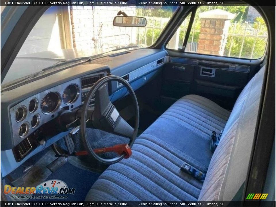 Blue Interior - 1981 Chevrolet C/K C10 Silverado Regular Cab Photo #7