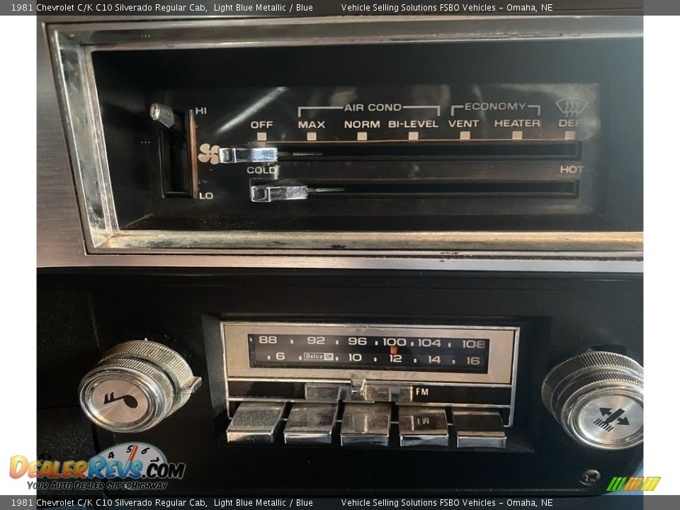 Controls of 1981 Chevrolet C/K C10 Silverado Regular Cab Photo #10