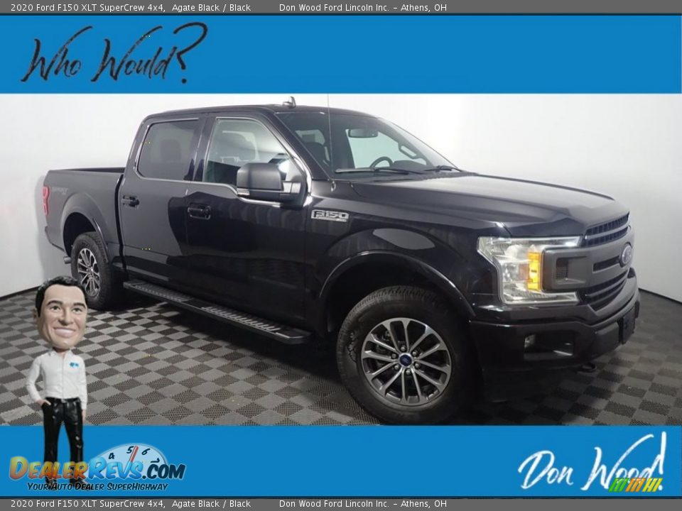 2020 Ford F150 XLT SuperCrew 4x4 Agate Black / Black Photo #1