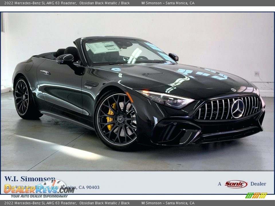 2022 Mercedes-Benz SL AMG 63 Roadster Obsidian Black Metallic / Black Photo #1