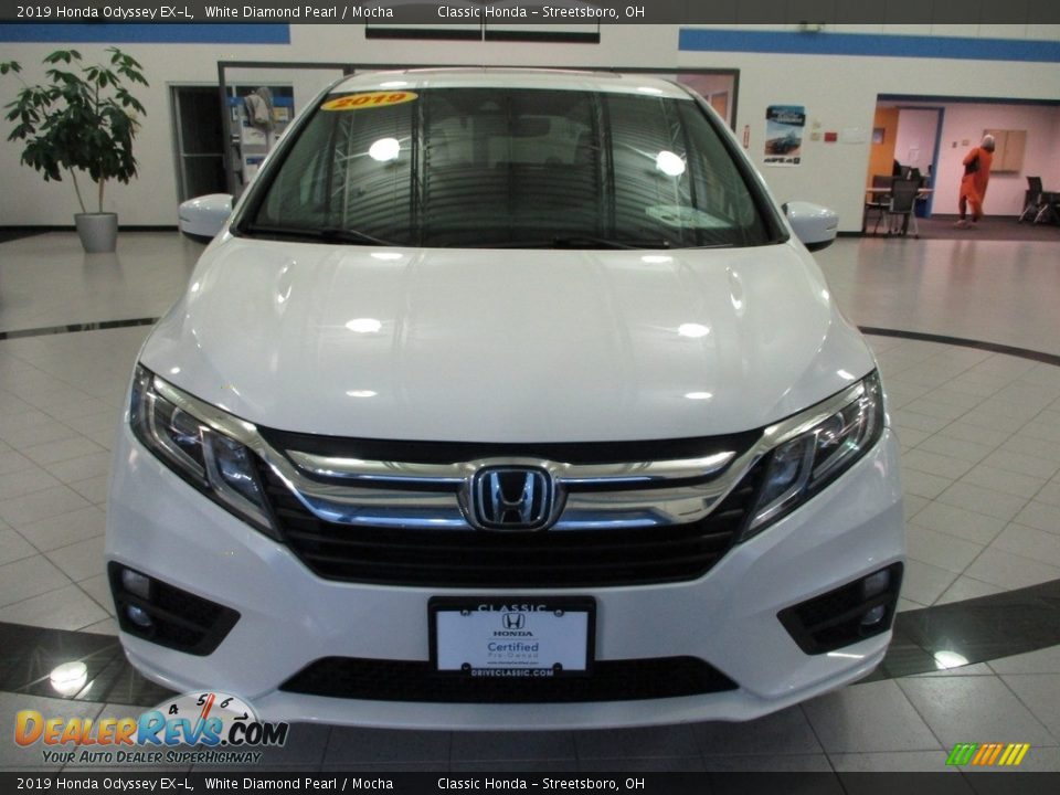 2019 Honda Odyssey EX-L White Diamond Pearl / Mocha Photo #2