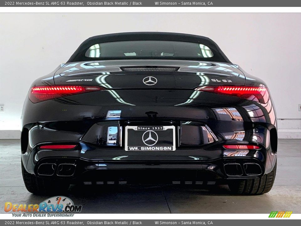 2022 Mercedes-Benz SL AMG 63 Roadster Obsidian Black Metallic / Black Photo #3