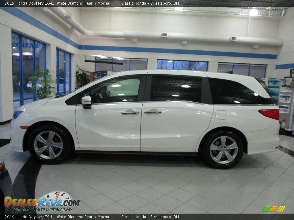 2019 Honda Odyssey EX-L White Diamond Pearl / Mocha Photo #10