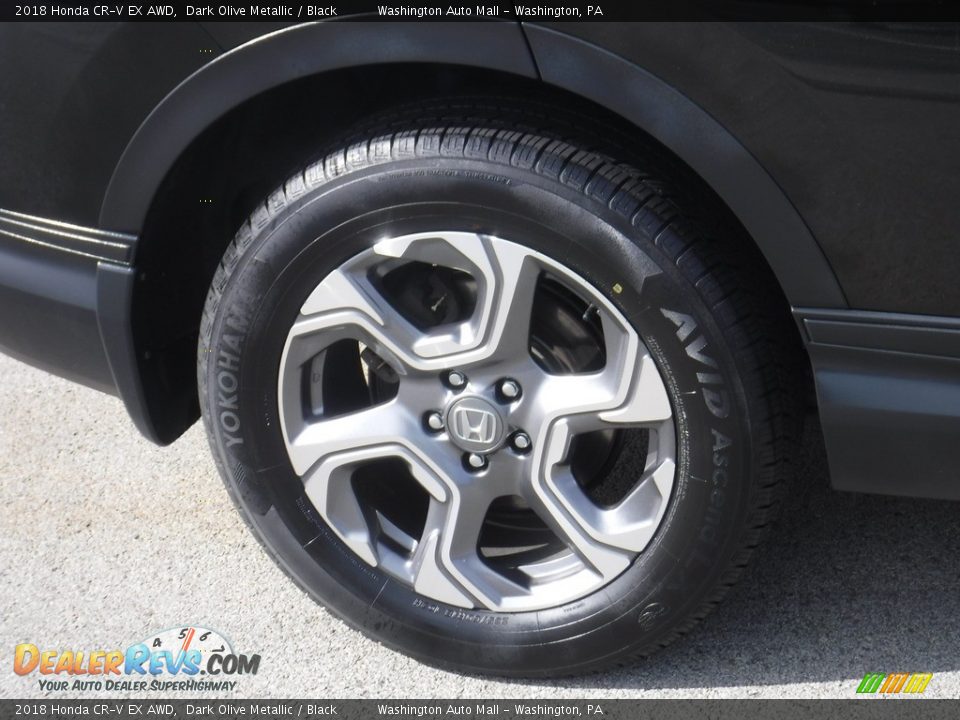 2018 Honda CR-V EX AWD Dark Olive Metallic / Black Photo #3
