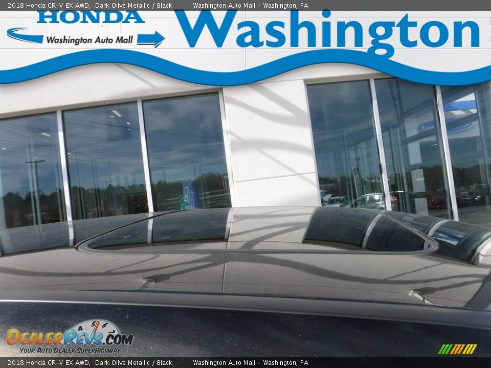 2018 Honda CR-V EX AWD Dark Olive Metallic / Black Photo #4