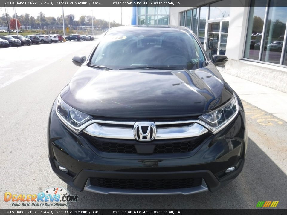2018 Honda CR-V EX AWD Dark Olive Metallic / Black Photo #5