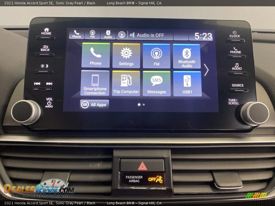 2021 Honda Accord Sport SE Sonic Gray Pearl / Black Photo #23