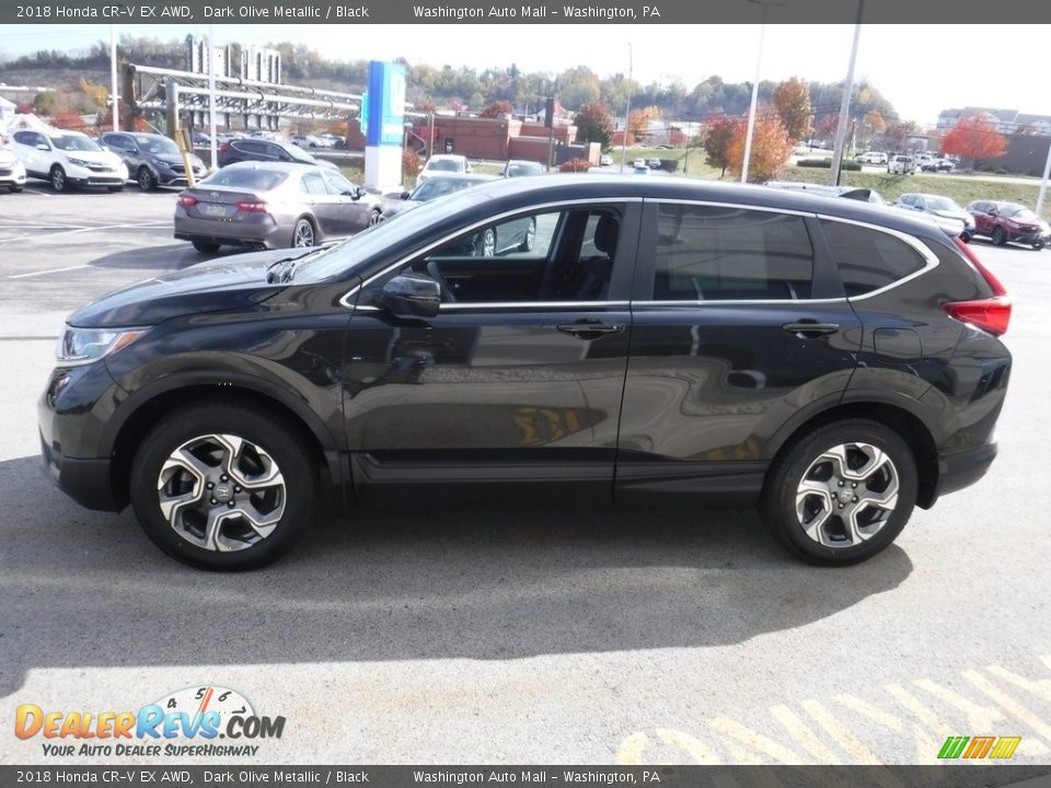 2018 Honda CR-V EX AWD Dark Olive Metallic / Black Photo #7