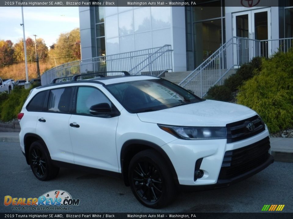 2019 Toyota Highlander SE AWD Blizzard Pearl White / Black Photo #1