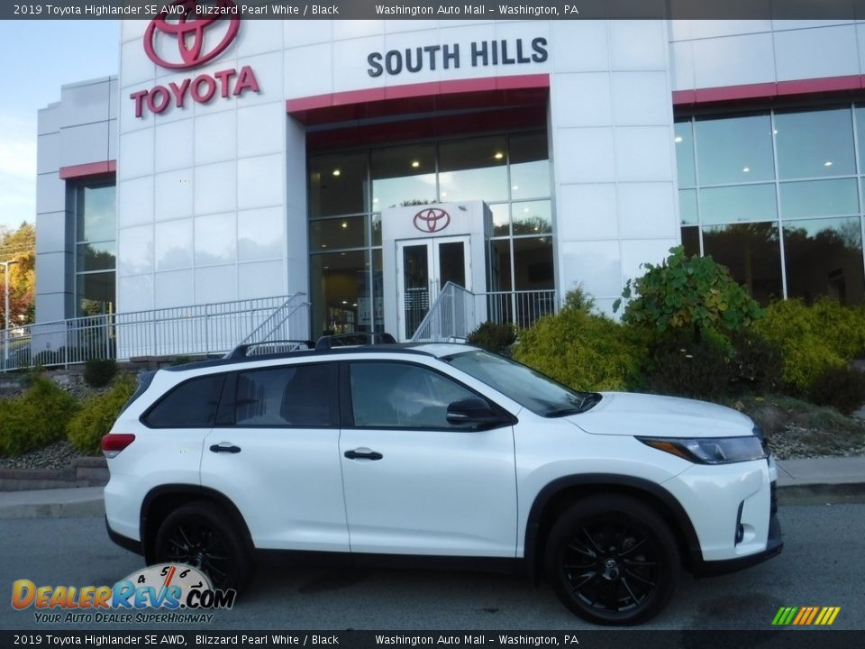 2019 Toyota Highlander SE AWD Blizzard Pearl White / Black Photo #2