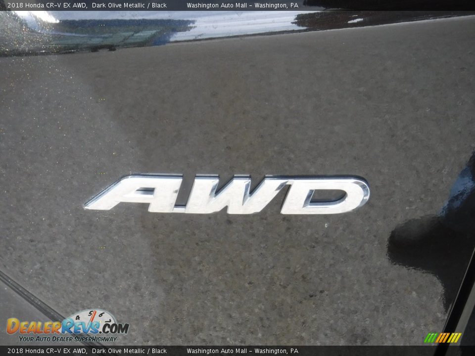 2018 Honda CR-V EX AWD Dark Olive Metallic / Black Photo #11