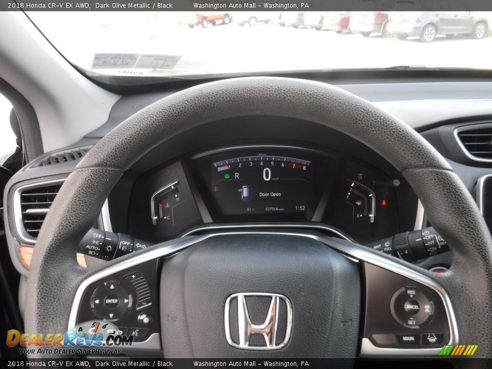 2018 Honda CR-V EX AWD Dark Olive Metallic / Black Photo #24