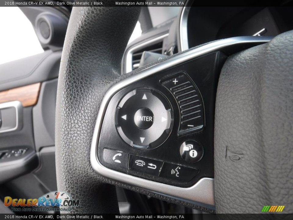 2018 Honda CR-V EX AWD Dark Olive Metallic / Black Photo #25
