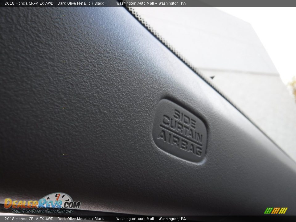 2018 Honda CR-V EX AWD Dark Olive Metallic / Black Photo #29