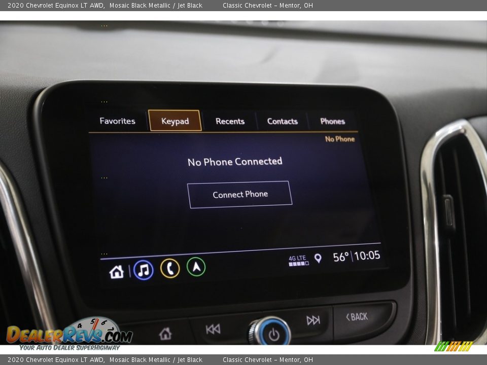 2020 Chevrolet Equinox LT AWD Mosaic Black Metallic / Jet Black Photo #11