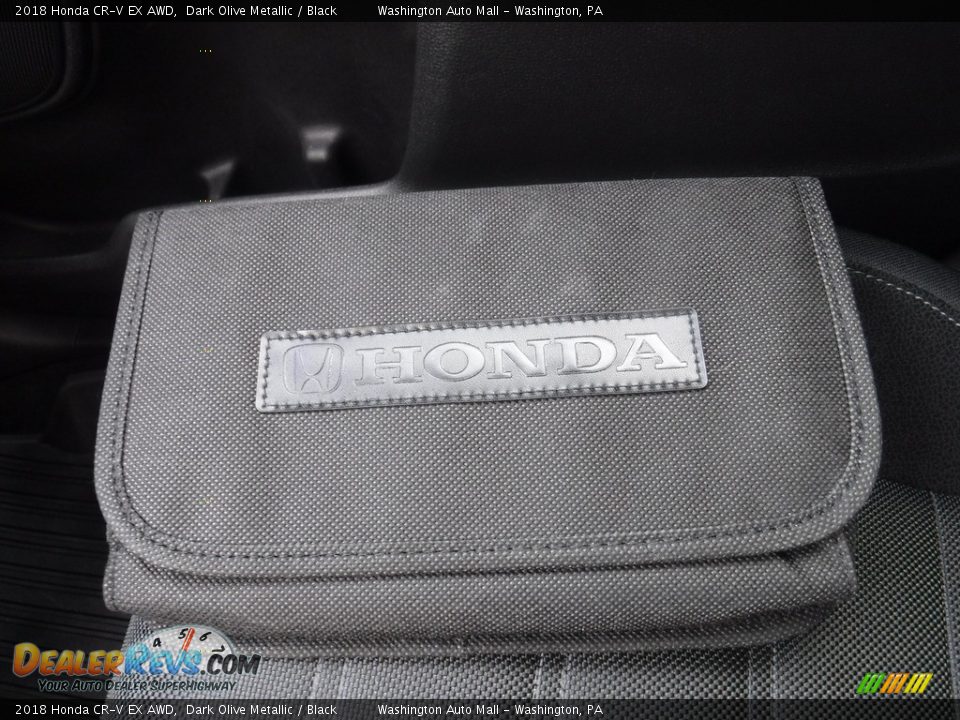 2018 Honda CR-V EX AWD Dark Olive Metallic / Black Photo #35