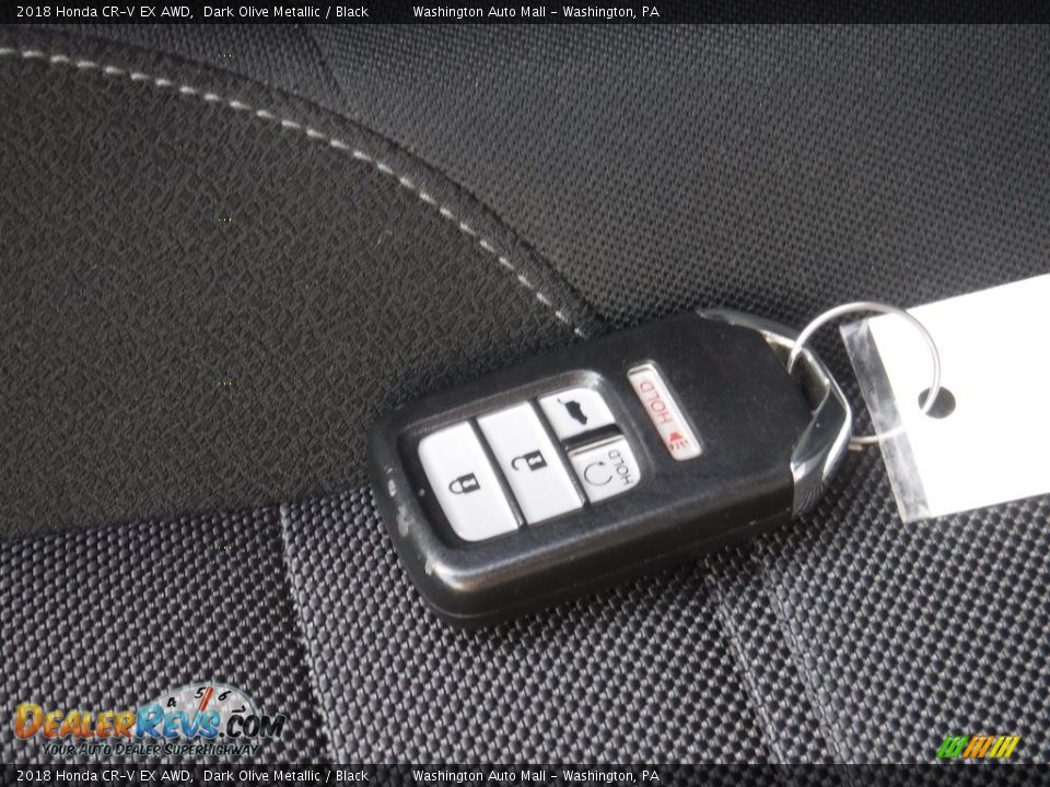2018 Honda CR-V EX AWD Dark Olive Metallic / Black Photo #36