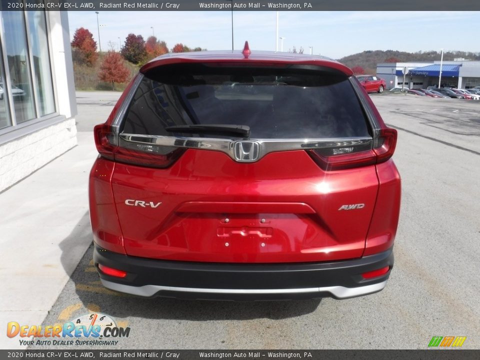 2020 Honda CR-V EX-L AWD Radiant Red Metallic / Gray Photo #8