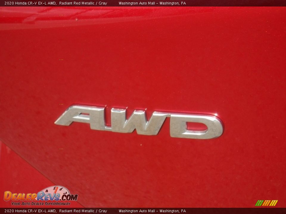 2020 Honda CR-V EX-L AWD Radiant Red Metallic / Gray Photo #10