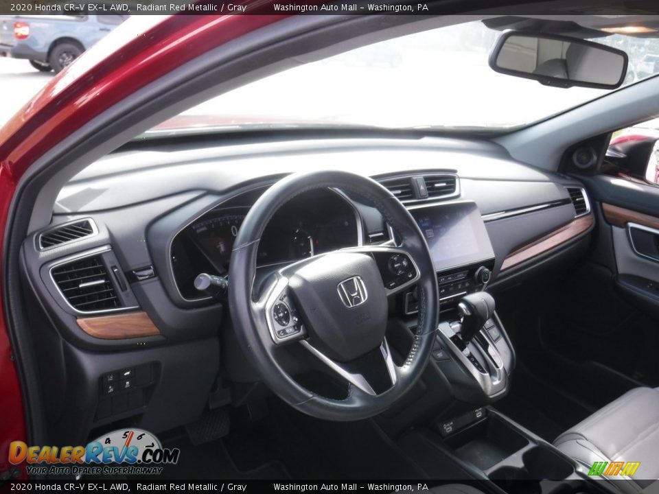 2020 Honda CR-V EX-L AWD Radiant Red Metallic / Gray Photo #12