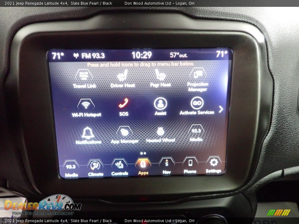 2021 Jeep Renegade Latitude 4x4 Slate Blue Pearl / Black Photo #2