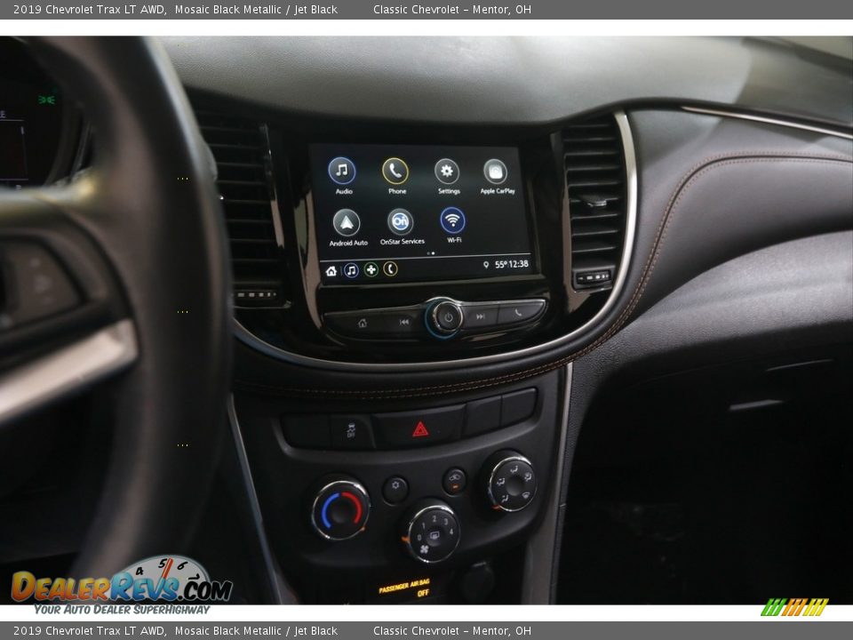 2019 Chevrolet Trax LT AWD Mosaic Black Metallic / Jet Black Photo #9