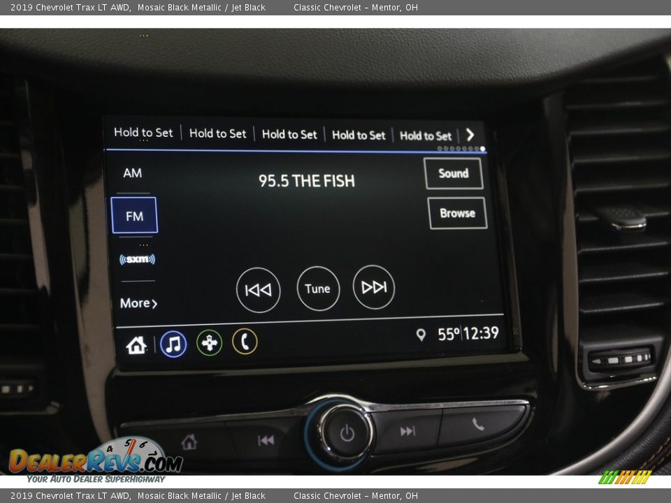 2019 Chevrolet Trax LT AWD Mosaic Black Metallic / Jet Black Photo #10