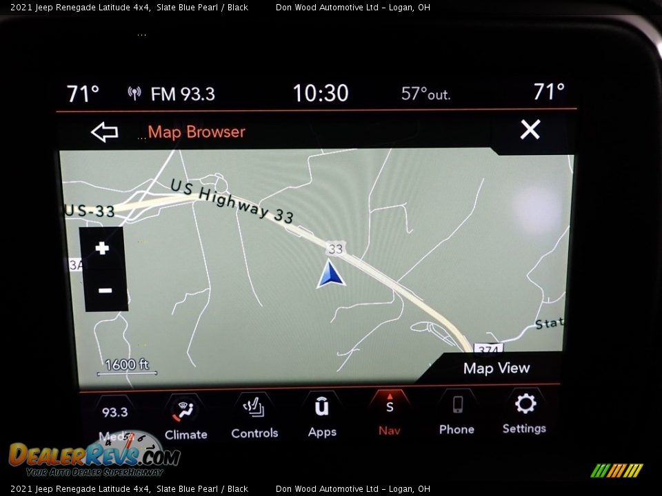 2021 Jeep Renegade Latitude 4x4 Slate Blue Pearl / Black Photo #6