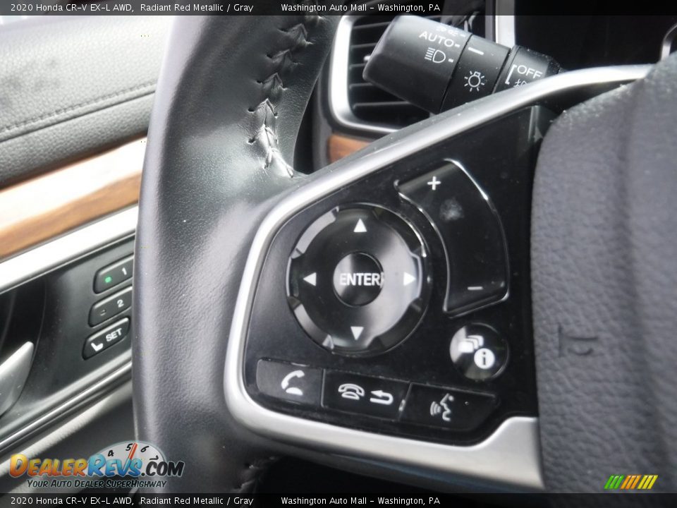 2020 Honda CR-V EX-L AWD Radiant Red Metallic / Gray Photo #20