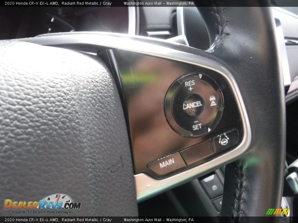 2020 Honda CR-V EX-L AWD Radiant Red Metallic / Gray Photo #21