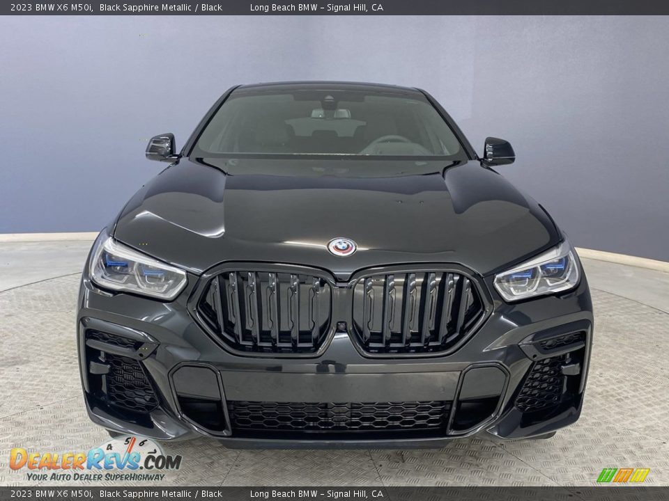2023 BMW X6 M50i Black Sapphire Metallic / Black Photo #2
