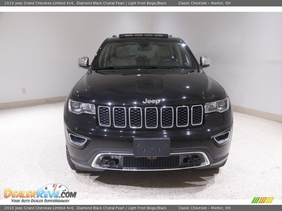 2019 Jeep Grand Cherokee Limited 4x4 Diamond Black Crystal Pearl / Light Frost Beige/Black Photo #2