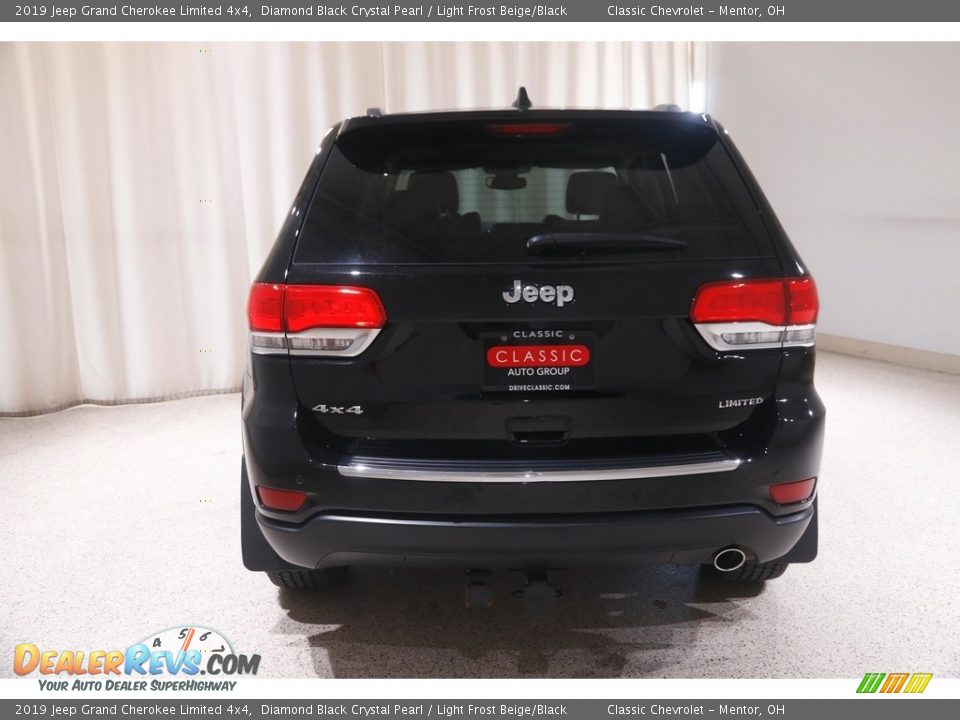 2019 Jeep Grand Cherokee Limited 4x4 Diamond Black Crystal Pearl / Light Frost Beige/Black Photo #21