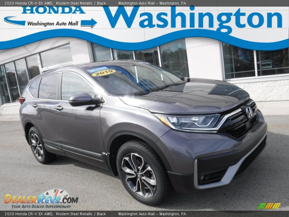 2020 Honda CR-V EX AWD Modern Steel Metallic / Black Photo #1